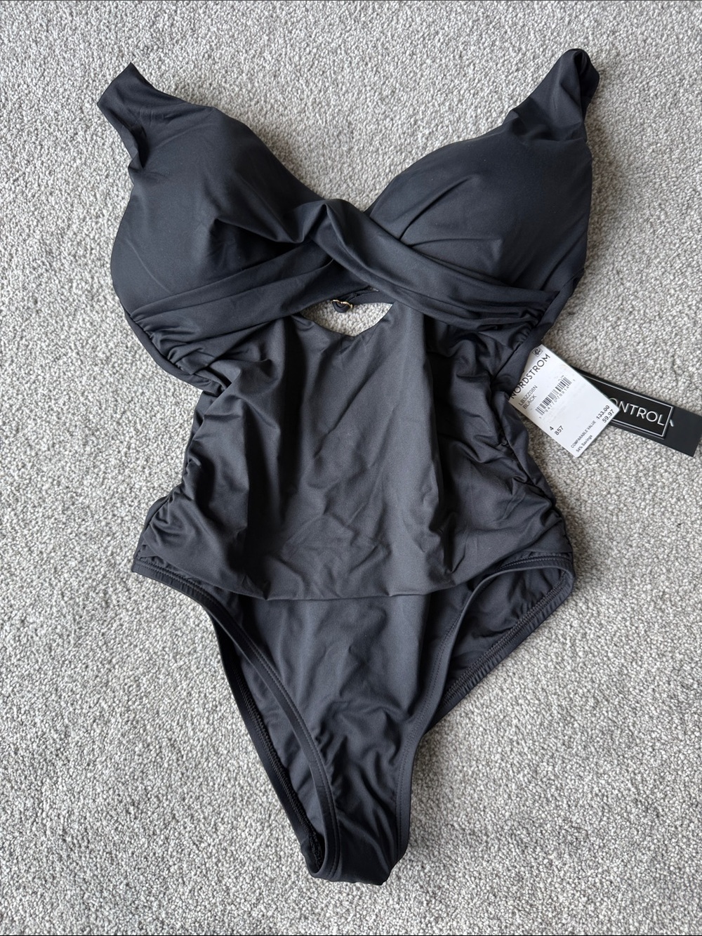 La Blanca Cross Front Keyhole One-Piece Swimsuit